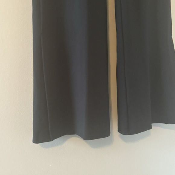 Soft Surroundings Black Perfect Ponte Flared Slit Wide Leg Pants Size Large - Picture 3 of 7